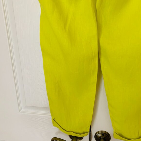 100% Linen Ellen Tracey Cuffed Leg Elastic Closure - Picture 10 of 10